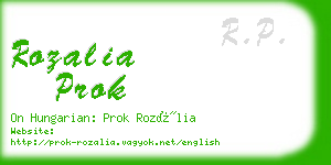 rozalia prok business card